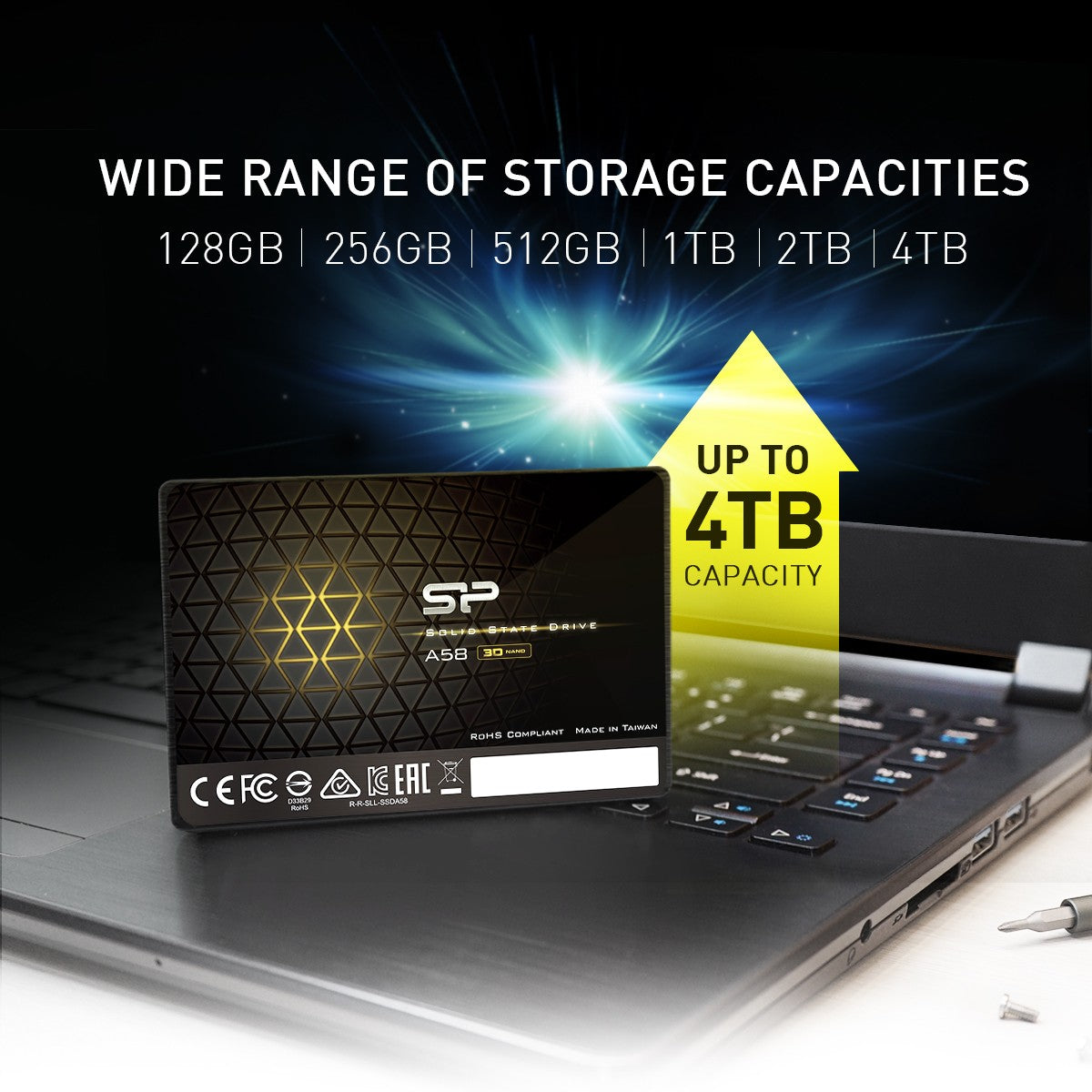 SP Silicon Power Ace A58 512GB 3D NAND 2.5inch SATA III SSD