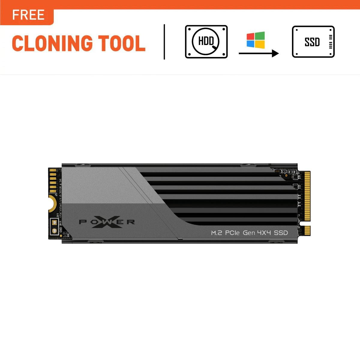 SP Silicon Power XS75 1TB Compatible PS5 M.2 NVMe PClex4 Gen4 Internal SSD with Heatsink Up to 7000MB/s,