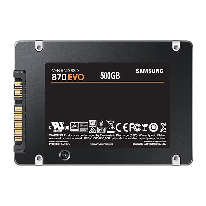 Samsung 870 EVO 500GB 2.5in SATA SSD
