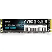 Silicon Power 512GB P34A60 Gen3x4 TLC R/W up to 2,200/1,600 MB/s PCIe M.2 NVMe SSD