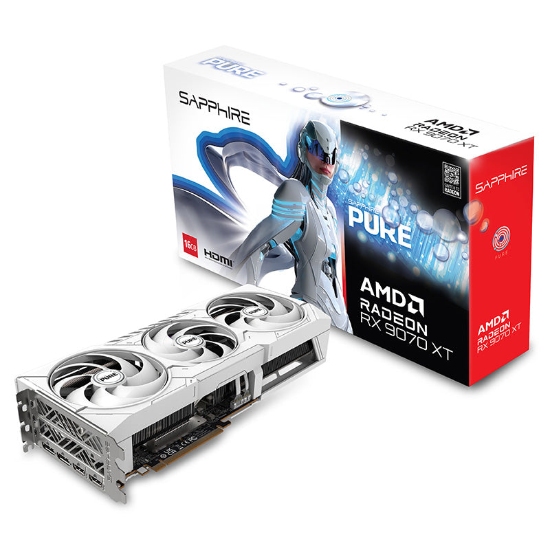 Sapphire Radeon RX 9070 XT Pure Gaming 16G OC Graphics Card