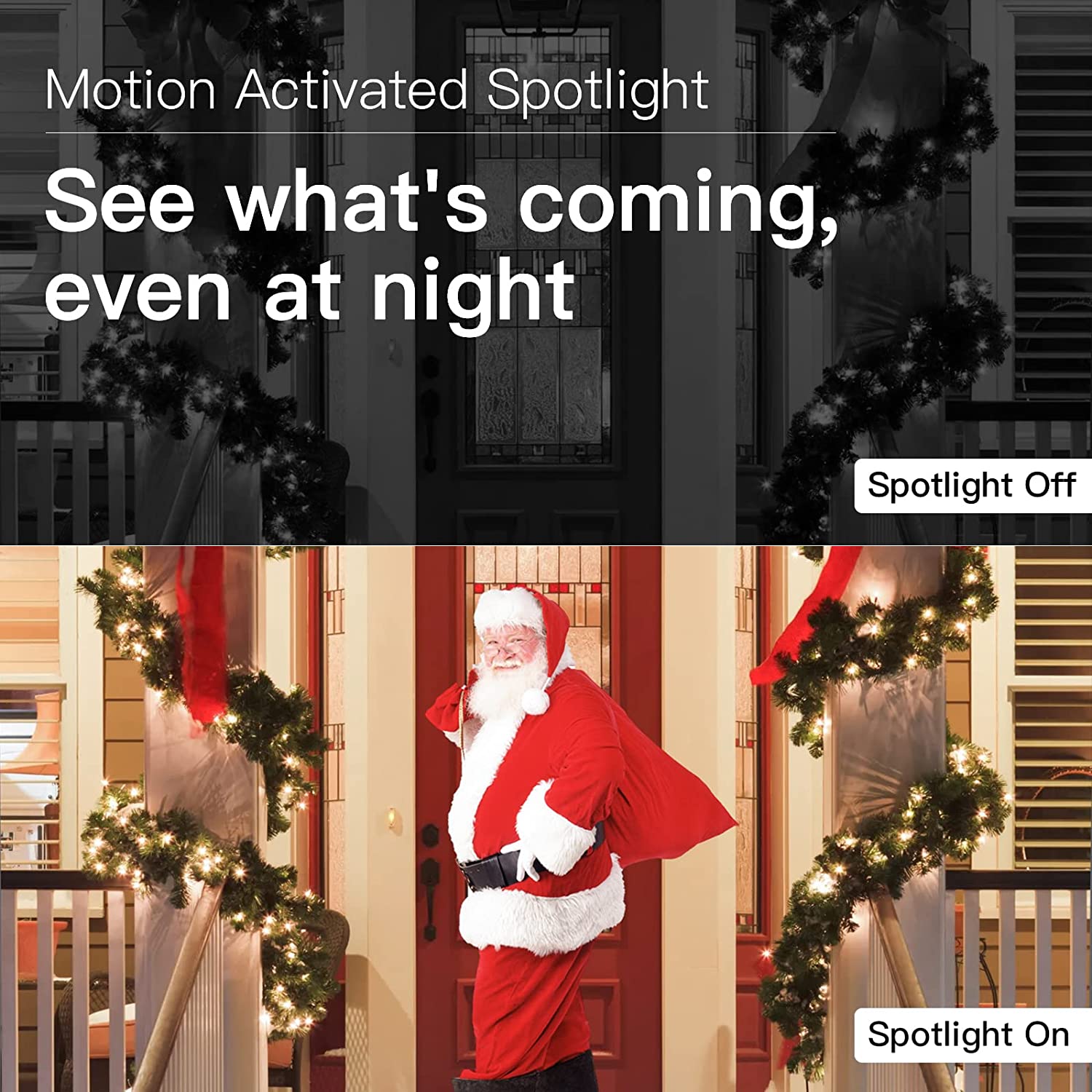 Security Camera Light Bulb Camera 1080P Color Night Vision 2.4GHz WiFi Home Surveillance Cameras E27 Two-Way Audio Works with Alexa Google