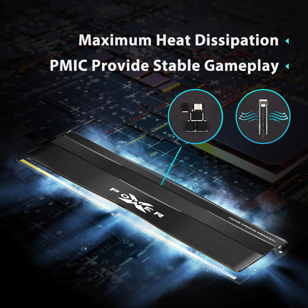 Silicon Power XPOWER Zenith 64GB CL30,1.35V UDIMM 6000MHz DDR5 RAM - Black,