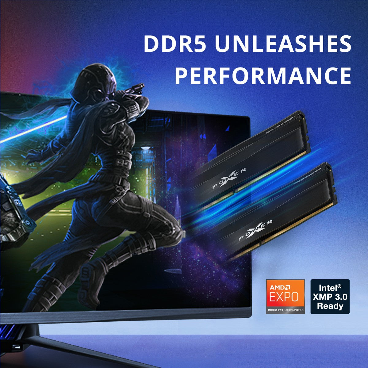 Silicon Power XPOWER Zenith 64GB CL30,1.35V UDIMM 6000MHz DDR5 RAM - Black,