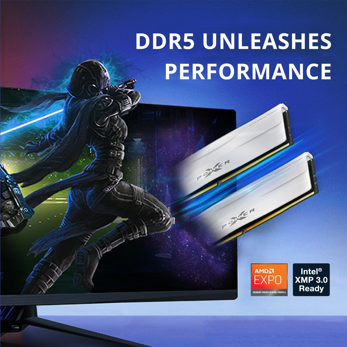 Silicon Power XPOWER Zenith 64GB CL30,1.35V UDIMM 6000MHz DDR5 RAM - White,