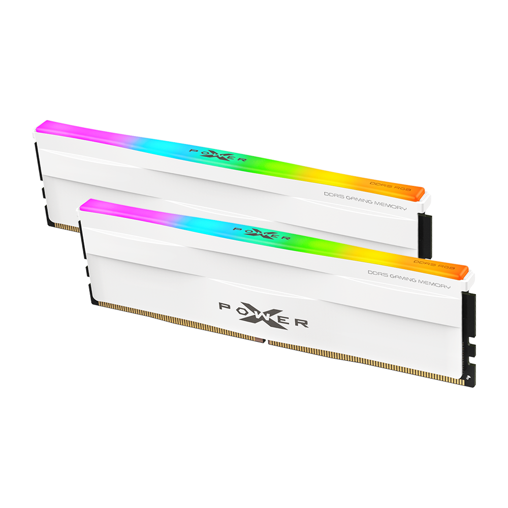 Silicon Power XPOWER Zenith RGB 32GB CL34,1.4V 6800MHz Gaming Memory Supports Intel XMP/AMD EXPO DDR5 RAM - White,
