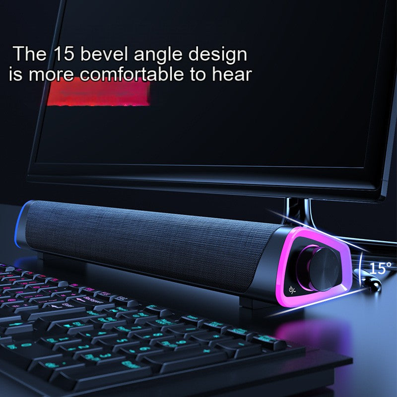 4D Computer Speaker Bar Stereo Sound Subwoofer Bluetooth Speaker For Macbook Laptop Notebook PC Music Player Wired Loudspeaker