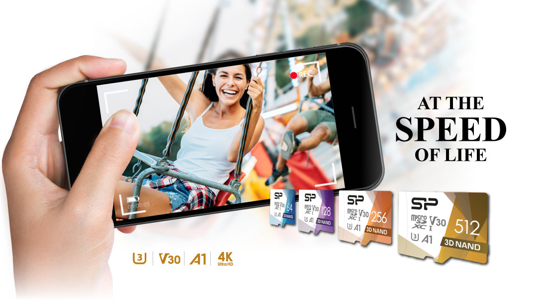 Silicon Power Superior PRO 4K/HD 256GB Micro SDXC Card 100MB/s Read & 80MB/s Write U3, C10, A1, V30 with Adapter