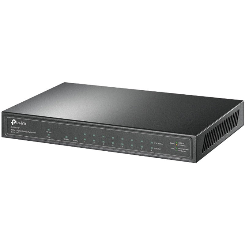 TP-Link 10 Port Gigabit Unmanaged Desktop Switch with 8-Port PoE+