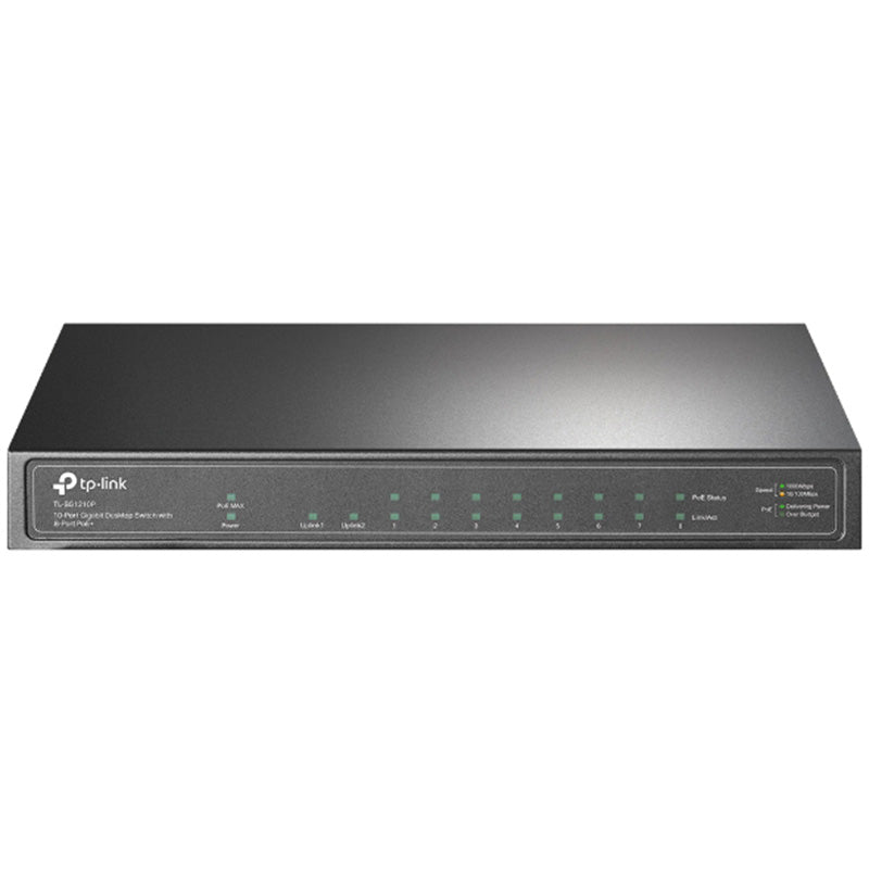 TP-Link 10 Port Gigabit Unmanaged Desktop Switch with 8-Port PoE+