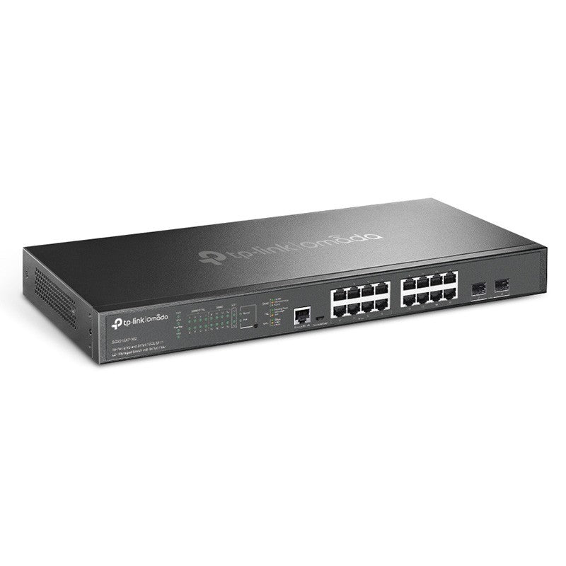 TP-Link Omada 16-Port 2.5G and 2-Port 10GE SFP+ L2+ Managed Switch with 8-Port PoE+