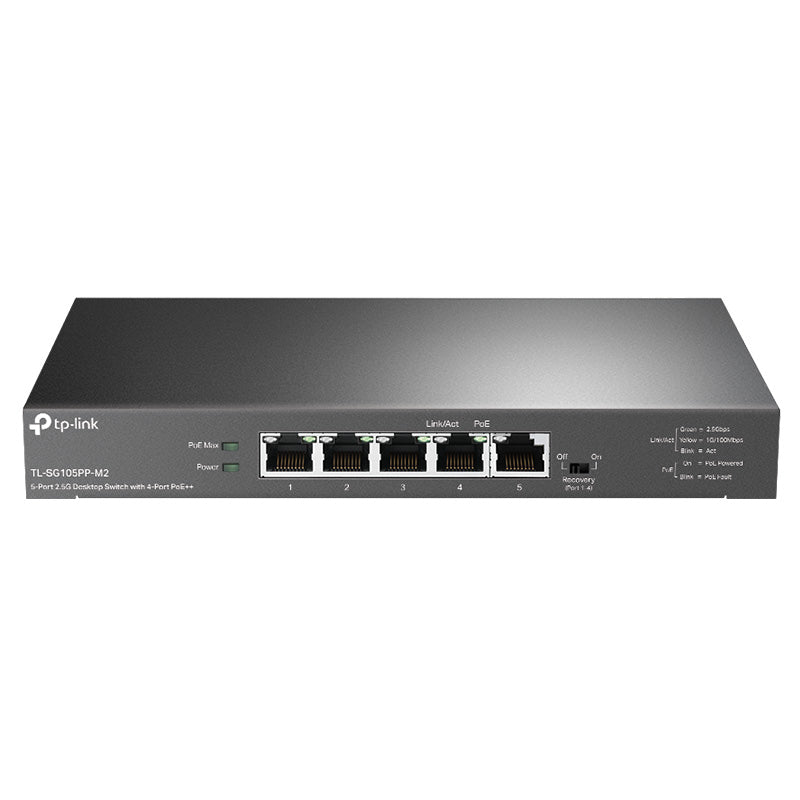 TP-Link 5-Port 2.5G Desktop Switch with 4-Port PoE++