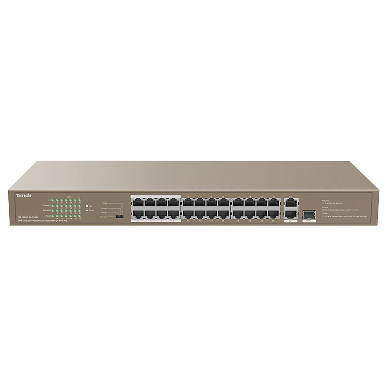 Tenda 24 Port 24FE+2GE/1SFP Rackmount Switch
