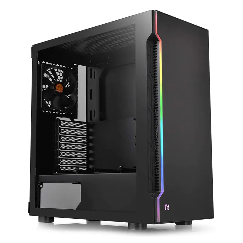 Thermaltake H200 Tempered Glass RGB Mid Tower ATX Case - Black