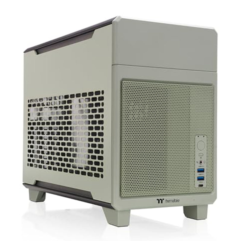 Thermaltake TR100 Mini Tower Compact Dual Chamber Mini-ITX Case - Matcha Green