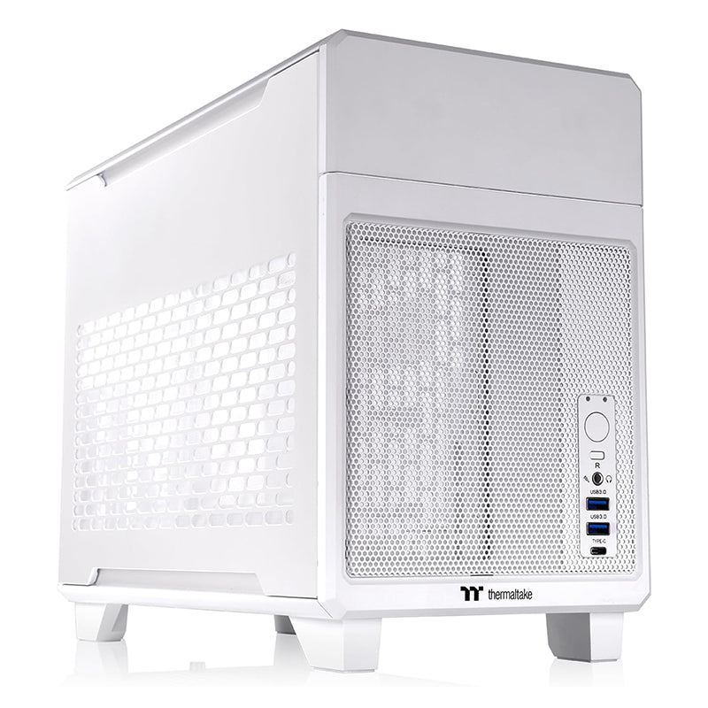 Thermaltake TR100 Mini Tower Compact Dual Chamber Mini-ITX Case - Snow