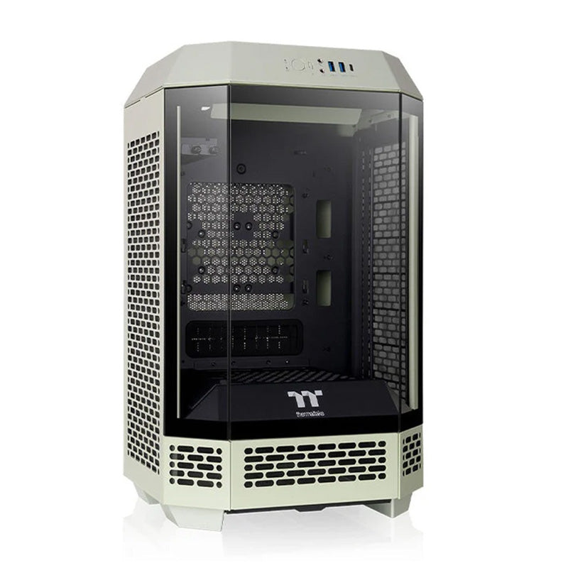 Thermaltake The Tower 250 TG Mini Tower mini-ITX Case - Matcha Green