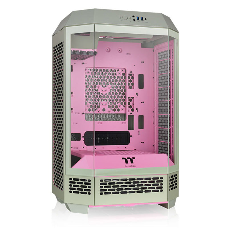 Thermaltake The Tower 300 TG mATX Case - Matcha Plum