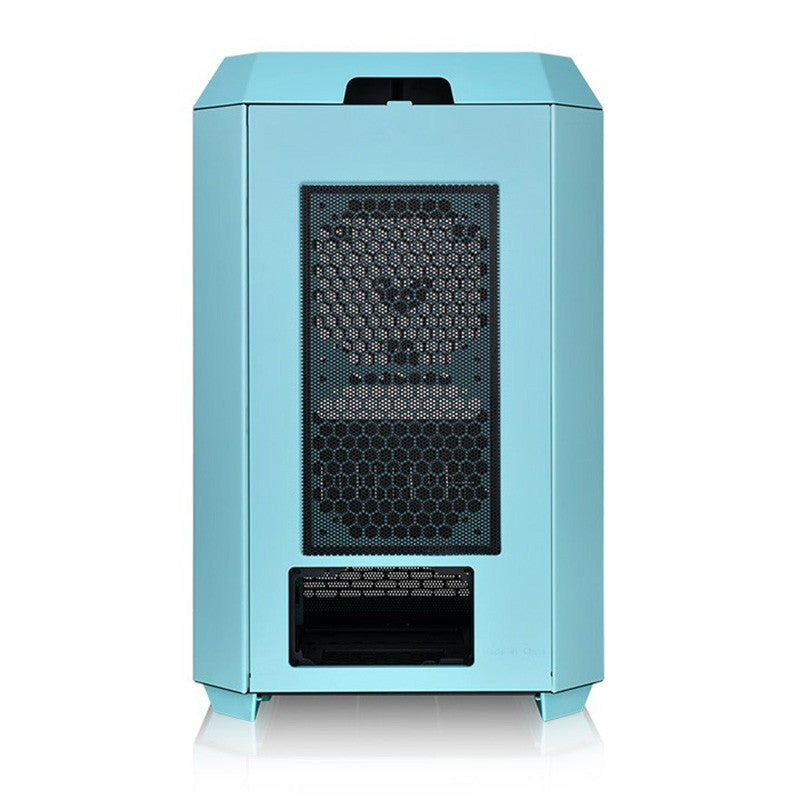 Thermaltake The Tower 300 Tempered Glass Micro-ATX Tower Case - Turquoise Edition