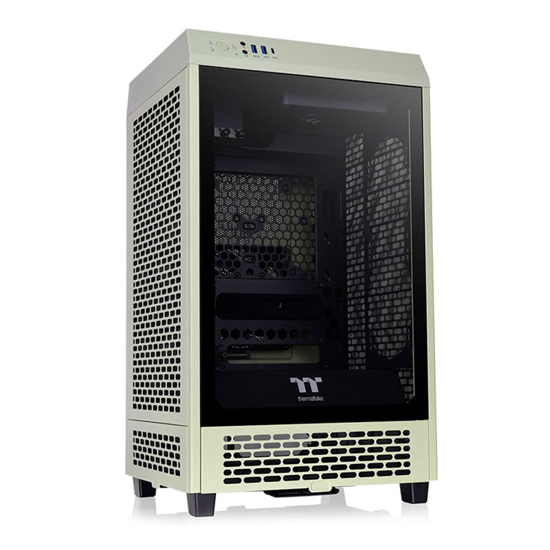 Thermaltake Tower 200 Mini TG Mini-ITX Case - Matcha Green