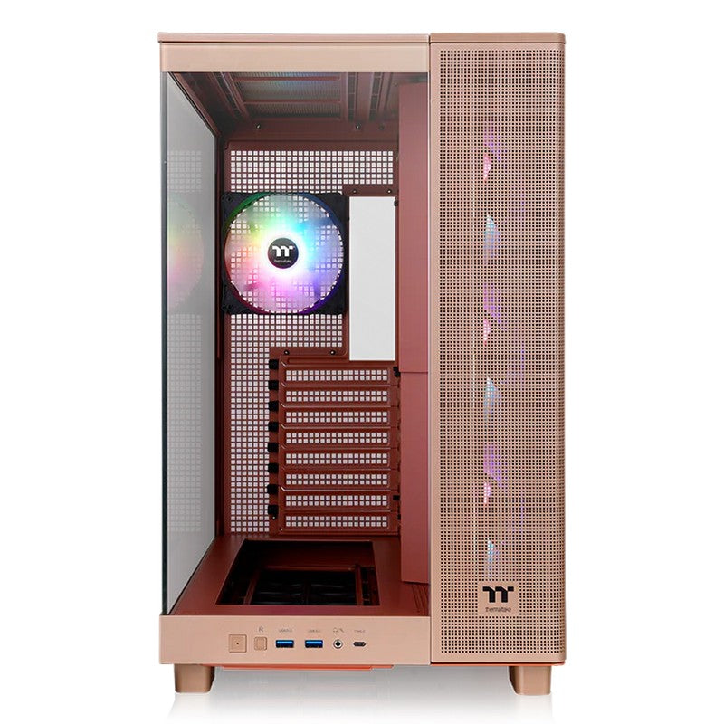 Thermaltake View 380 XL Tempered Glass ARGB Mid Tower ATX Case - Gravel Sand