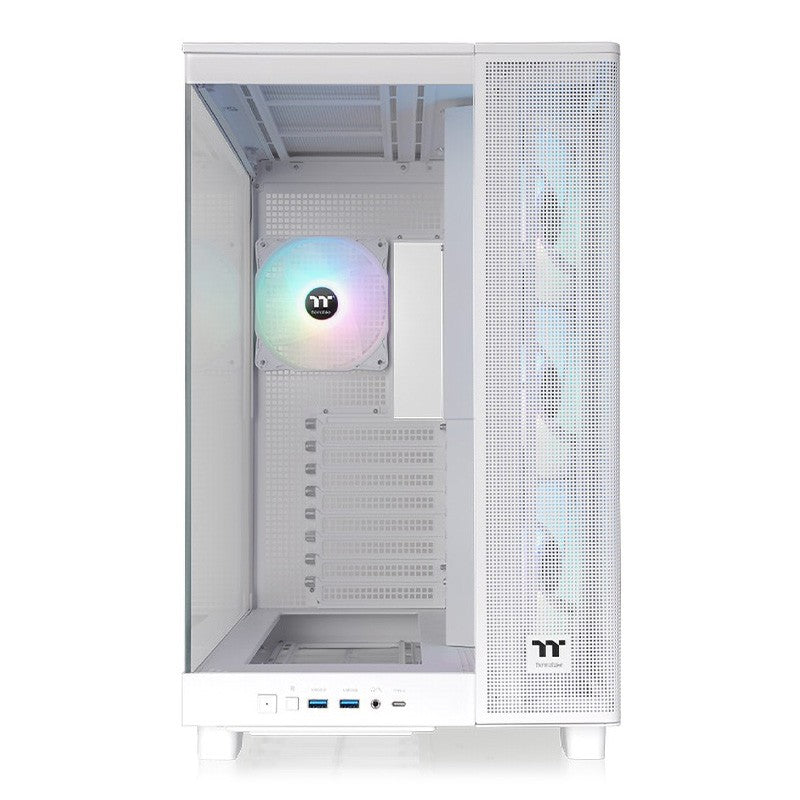 Thermaltake View 380 XL Tempered Glass ARGB Mid Tower ATX Case - Snow