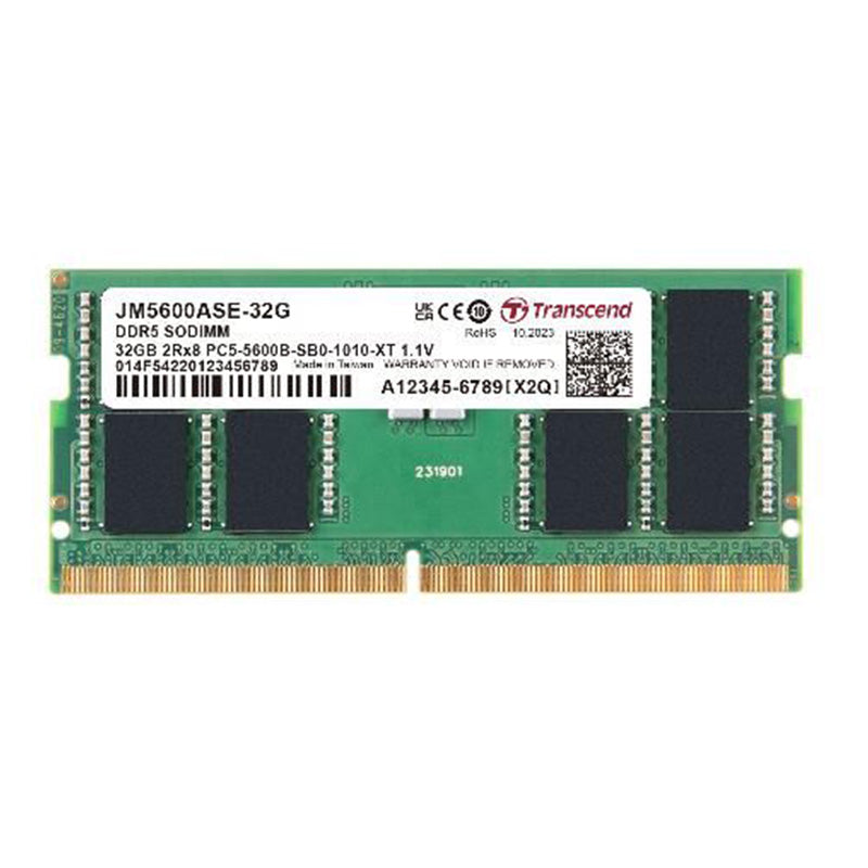 Transcend 32GB  JM5600ASE-32G Unbuffered SO-DIMM CL46 5600MHz DDR5 RAM