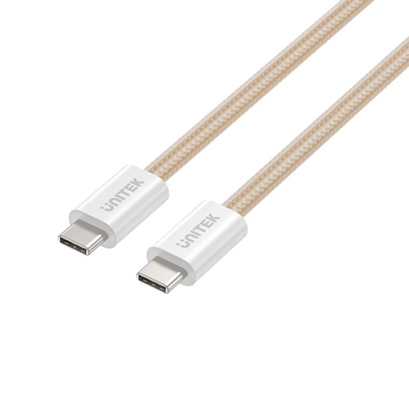 Unitek 100W Magnetic USB-C Beige Cable - 1m