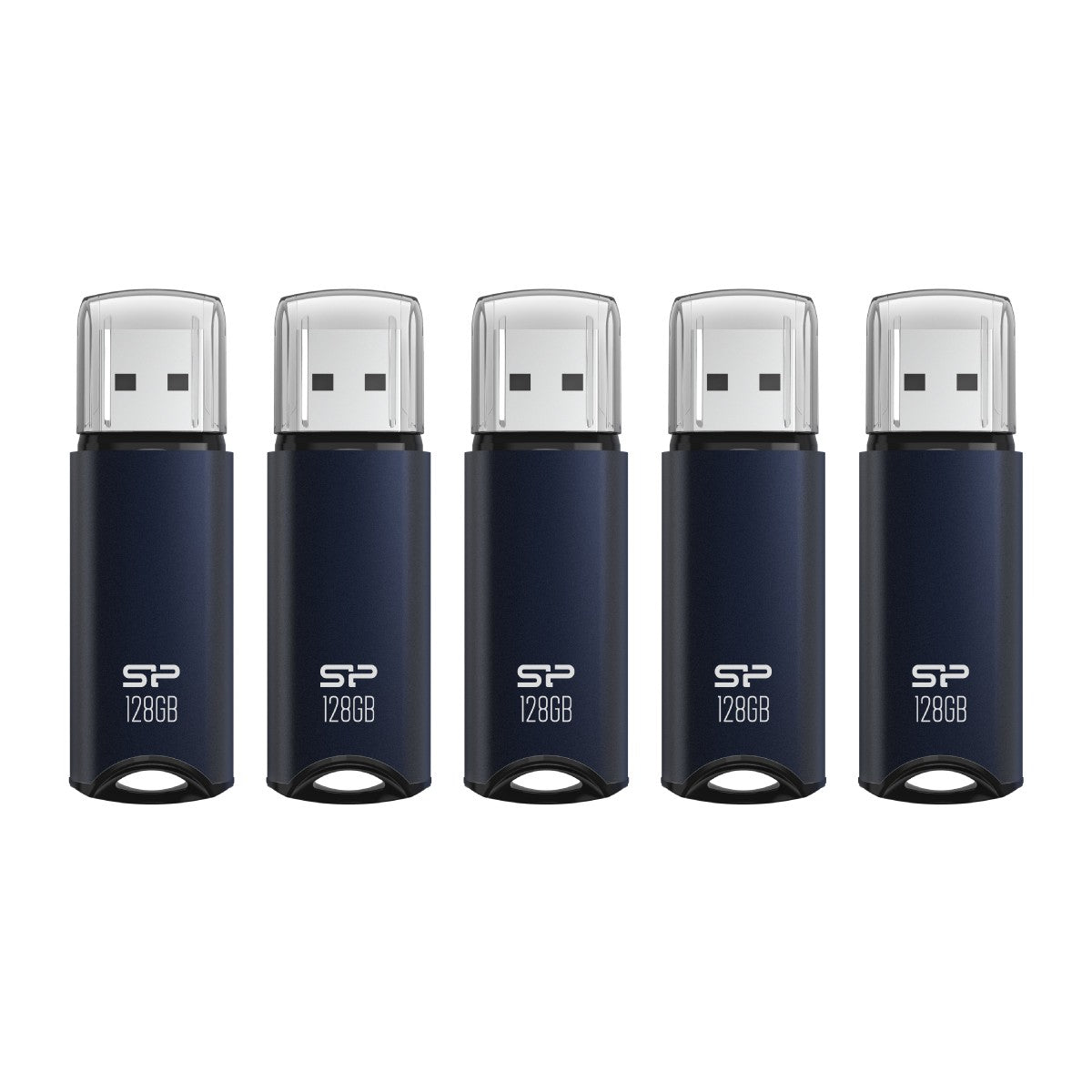 Silicon Power 128GB Marvel M02 USB 3.0 Flash Drive - Navy Blue