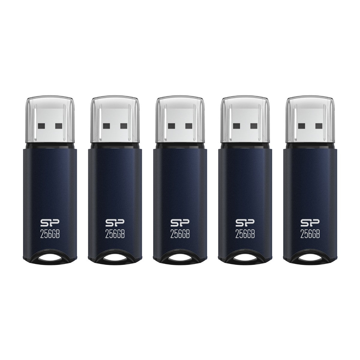 Silicon Power 256GB Marvel M02 USB 3.0 Flash Drive - Navy Blue