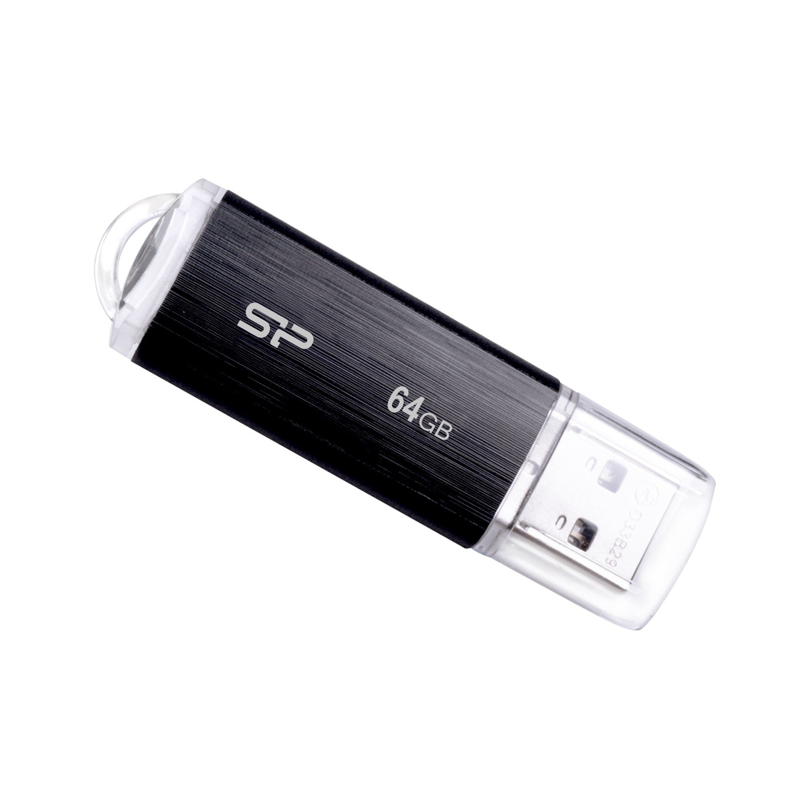 Silicon Power 64GB Blaze B02 USB 3.0 Flash Drive for Data Storage, Black