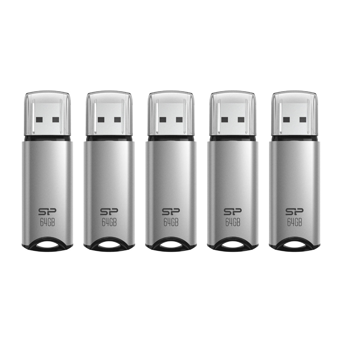 Silicon Power 64GB Marvel M02 USB 3.0 Flash Drive - Silver