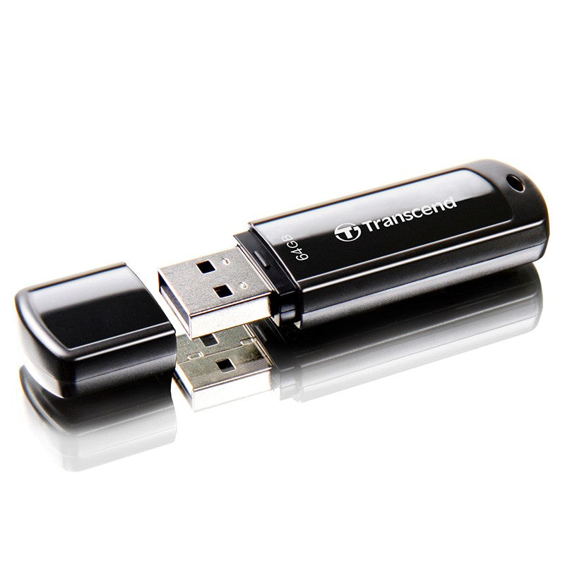 Transcend JetFlash 700 64GB USB 3.1 Gen 1 Flash Drive - Black