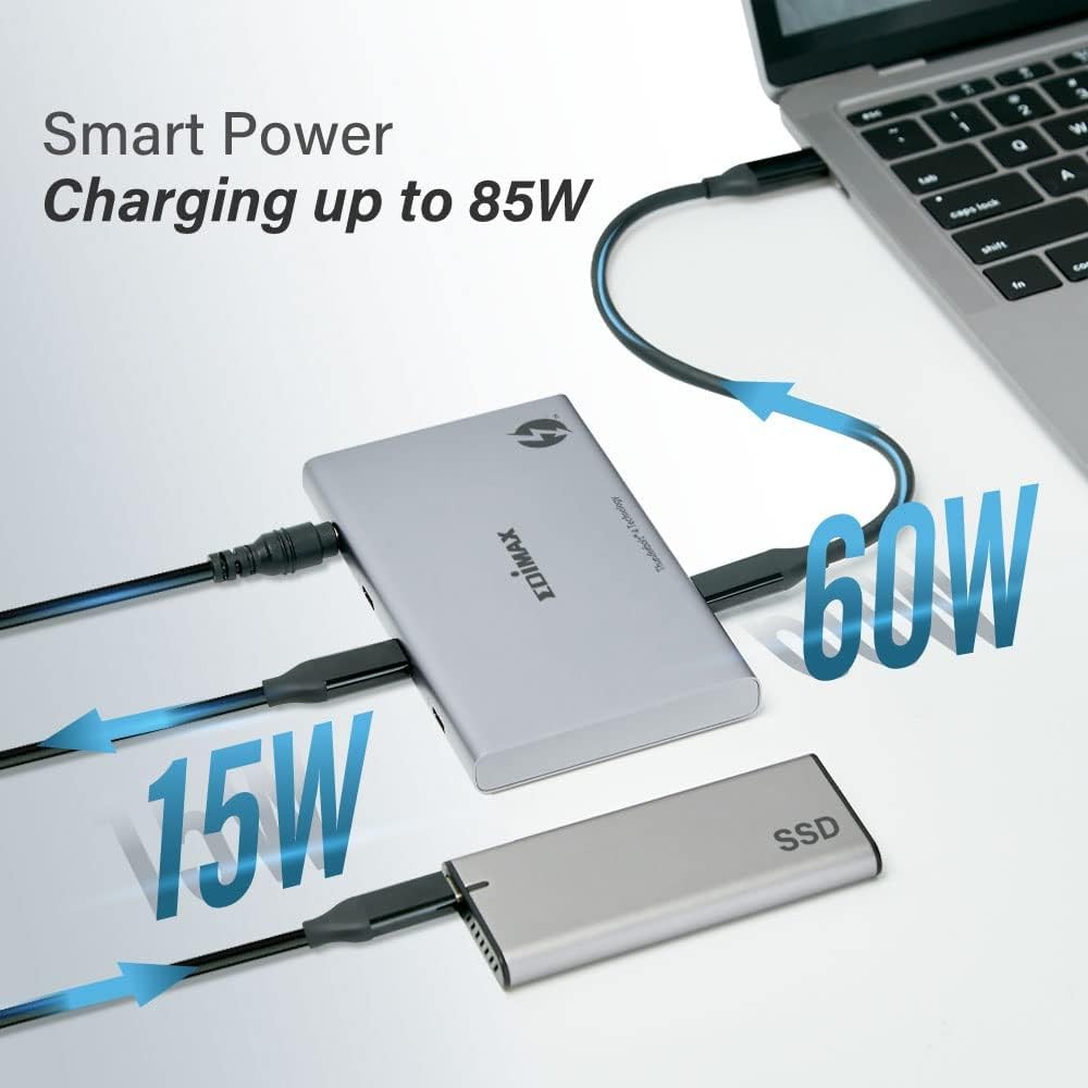 Edimax 5-in-1 Thunderbolt™ 4 Mini Docking Station with 85W Power Delivery