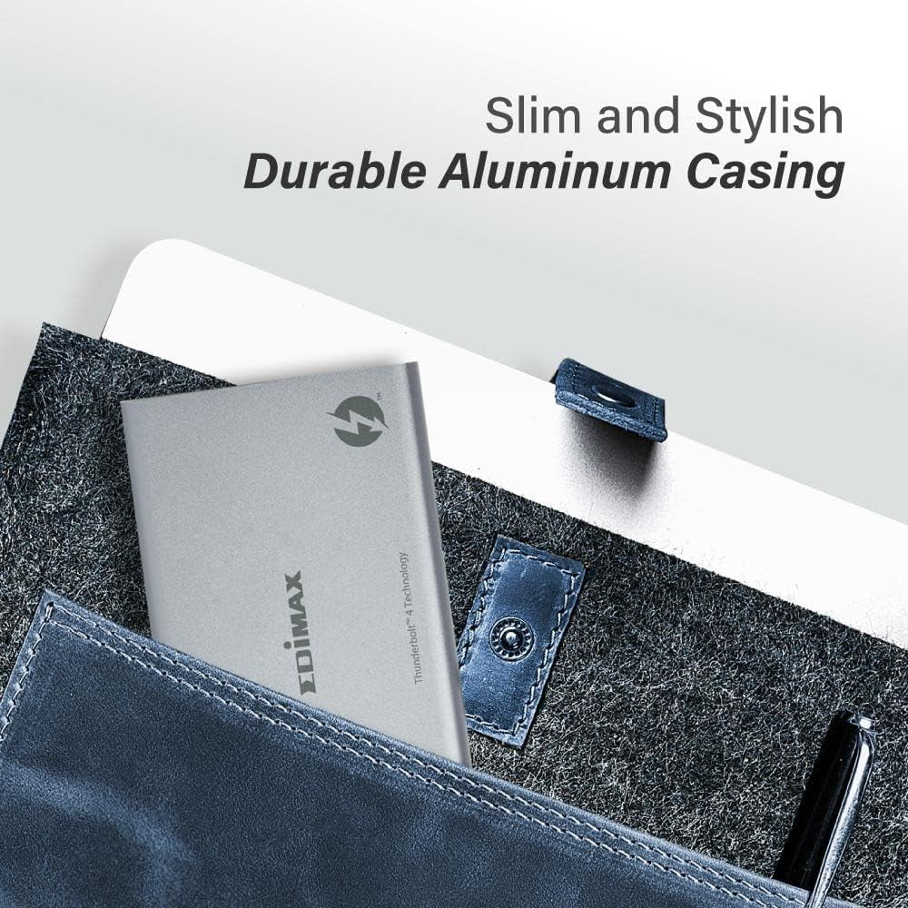 Edimax 5-in-1 Thunderbolt™ 4 Mini Docking Station with 85W Power Delivery