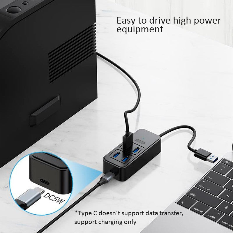 SEEDREAM 4 in 1 Type-A HUB USB 3.0 Splitter PD Charging OTG Adapter Data Transfer Expander Docking Station For Laptop PC Tablet Expander