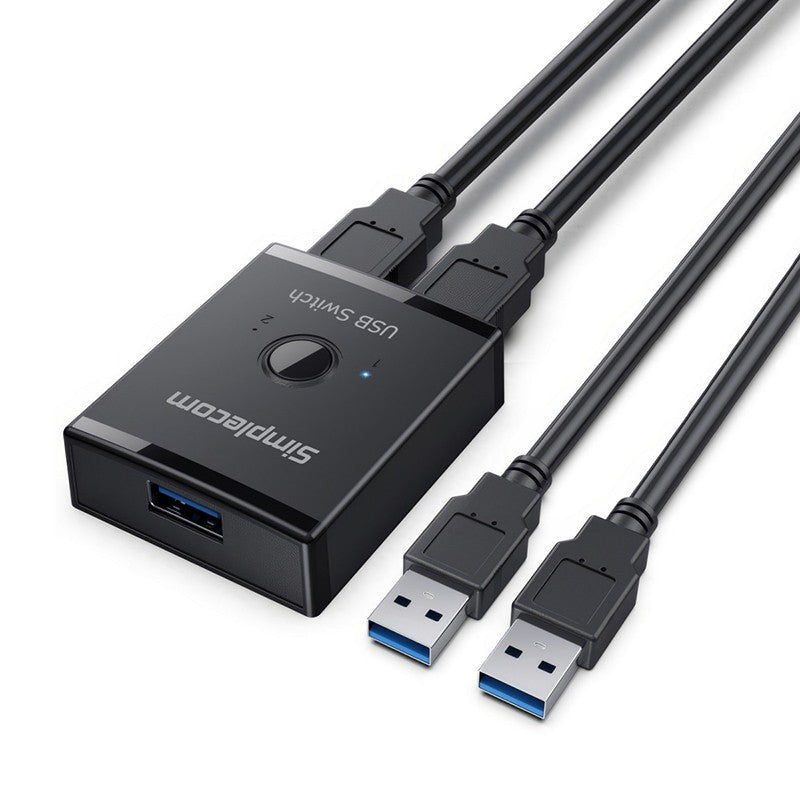 Simplecom Bi-Directional 2-Way USB 3.0 Switch - 1 In 2 Out