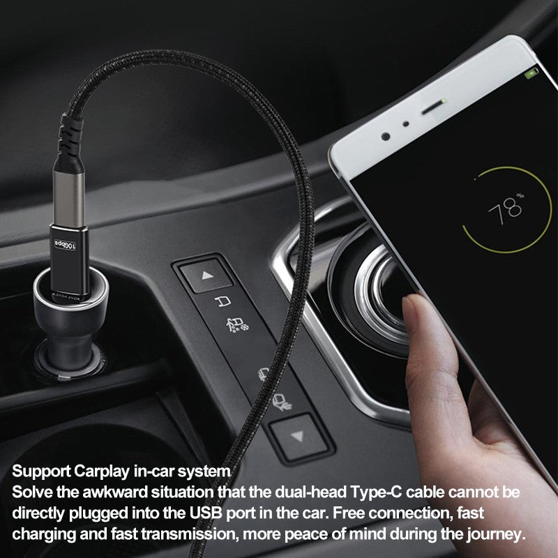 USB-A to USB-C 10Gbps Adapter USB 3.2 Gen2 SuperSpeed Converter  Black