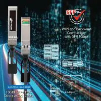 Edimax DAC Direct Attach Copper Twinax Cable 1M 10GbE SFP+ , Backward Compatible to SFP