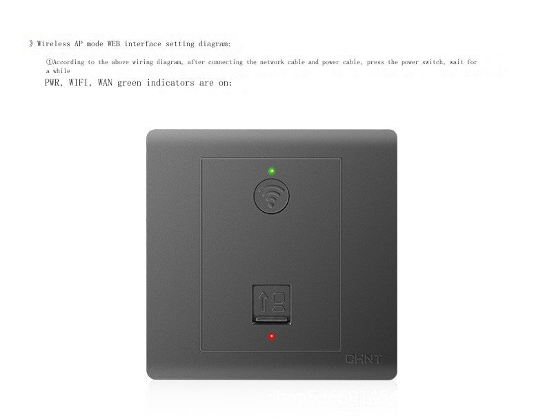 AP wireless router wall mounted 86 type wifi socket switch hotel home smart panel Wi Fi
