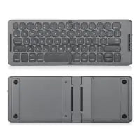 B088 Two fold Three mode Wireless Bluetooth Keyboard Mobile Tablet Portable Small Language Folding Keyboard