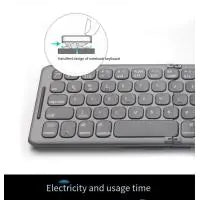 B088 Two fold Three mode Wireless Bluetooth Keyboard Mobile Tablet Portable Small Language Folding Keyboard