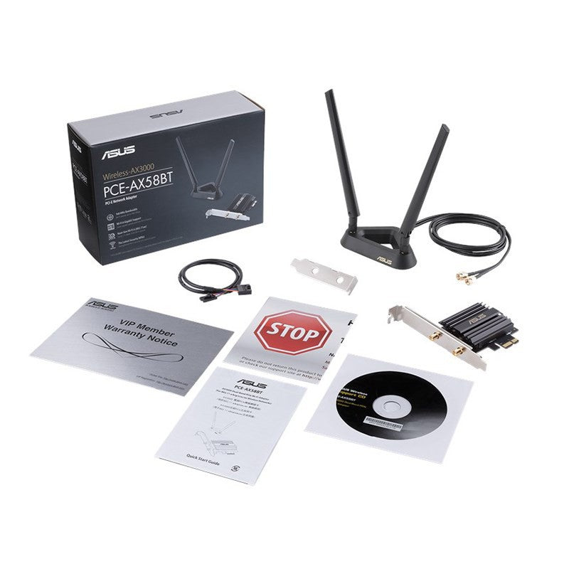Asus AX3000 Dual Band Wireless and Bluetooth 5.0 PCIe Network Adaptor