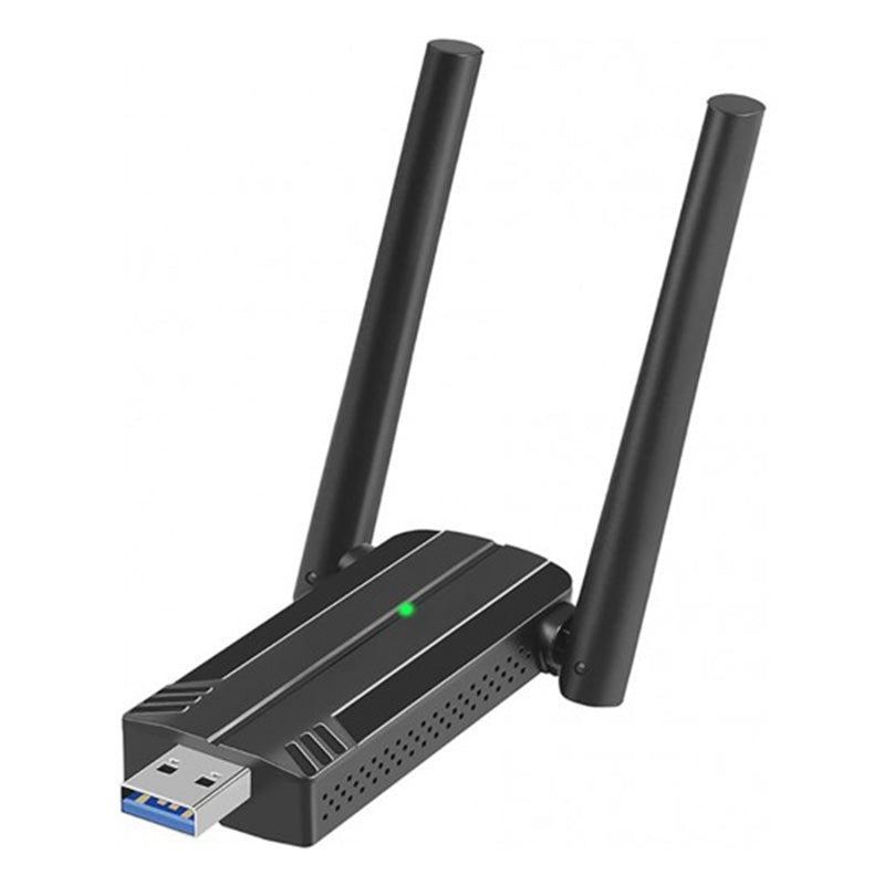 Generic 1800Mbps Wi-Fi 6 AX1800 Dual Band USB 3.0 Wireless Adapter with Dual Antenna Dongle