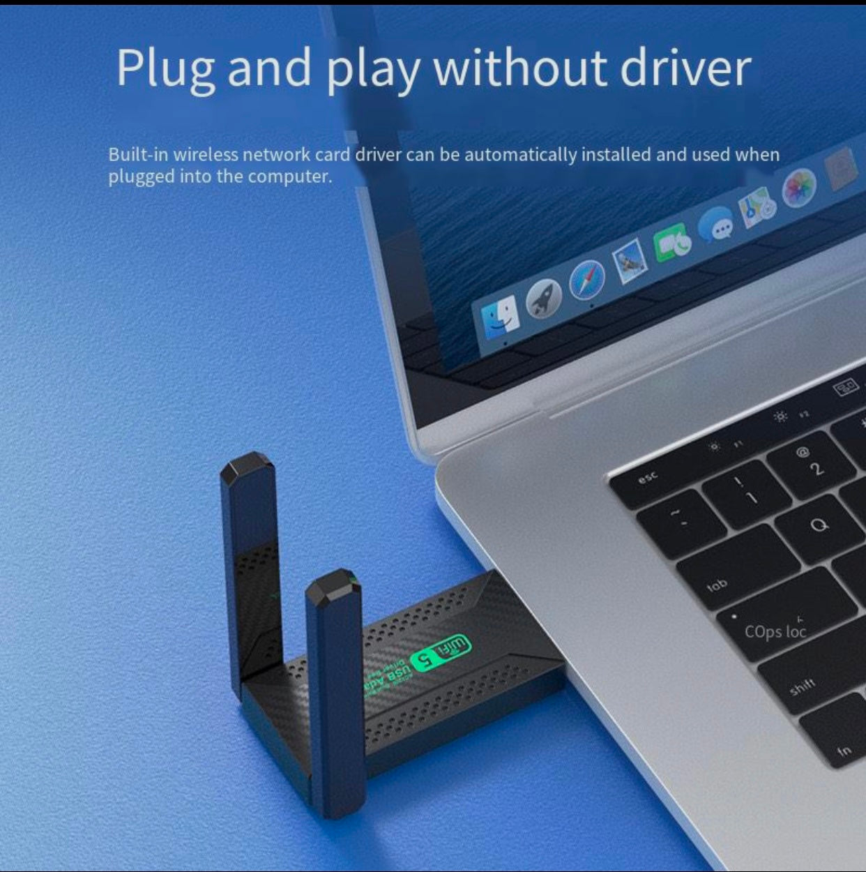 USB Driver free wireless network 1200M dual-frequency computer wifi receiver 5G / 2.4G