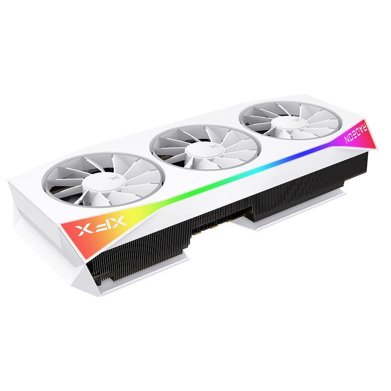 XFX Mercury AMD Radeon RX 9070 XT OC White Magnetic Air Edition with RGB 16G Graphics Card