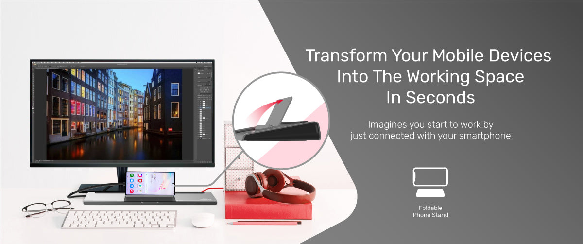 Unitek uHUB 11+ USB3.1 Power Delivery 11 in 1 Docking Station with Triple Display & Foldable Stand