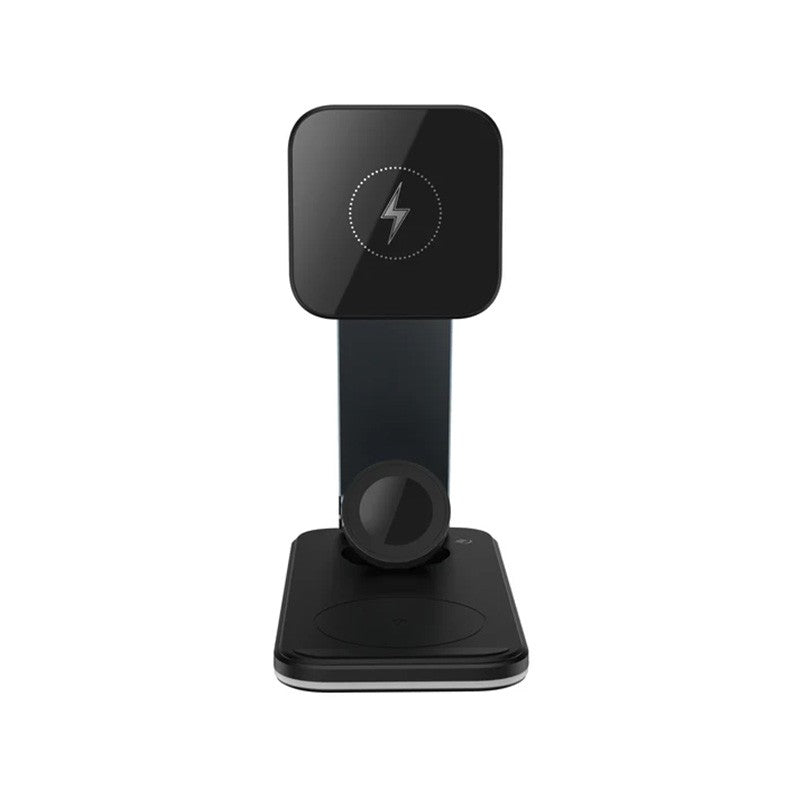 RockRose Airwave Neo 3-in-1 Dual Mode Foldable Wireless Charging Stand Compatible with MagSafe - Black