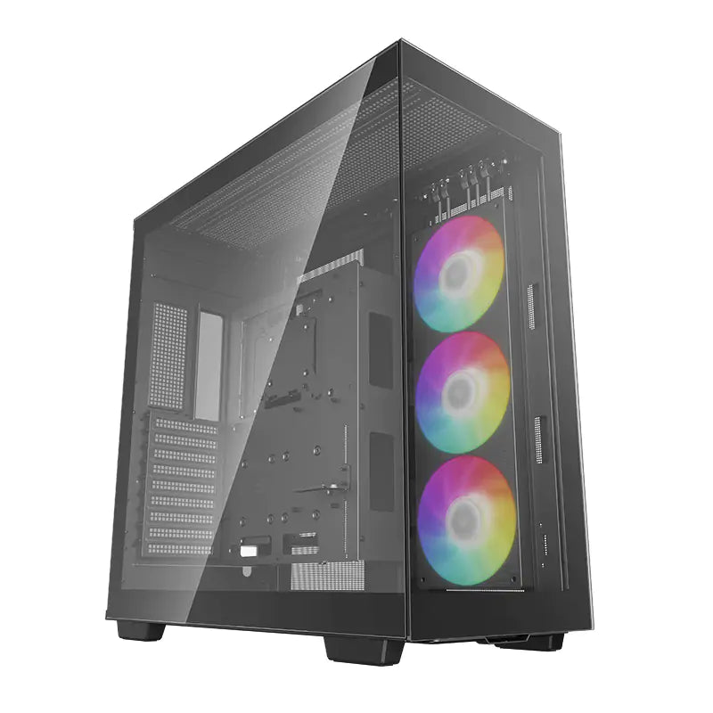 DeepCool CH780 Panoramic Glass Dual Chamber Full Tower ATX Case - Black