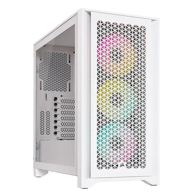 Corsair iCUE 4000D RGB Airflow TG Mid-Tower ATX Case - True White